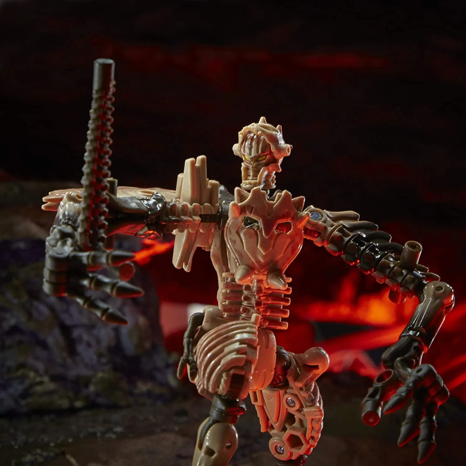 Transformers Toys Generations War for Cybertron: Kingdom Deluxe WFC-K7 Paleotrex Fossilizer Action Figure - Kids Ages 8 and Up, 5.5-inch