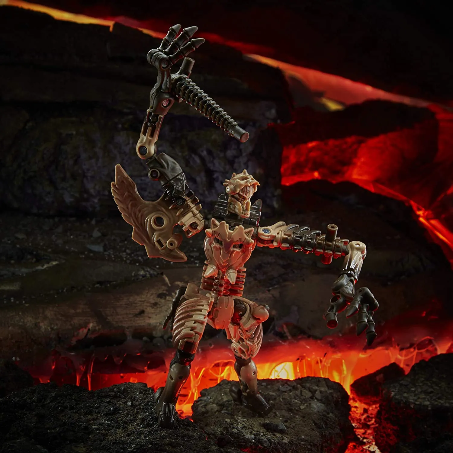 Transformers Toys Generations War for Cybertron: Kingdom Deluxe WFC-K7 Paleotrex Fossilizer Action Figure - Kids Ages 8 and Up, 5.5-inch