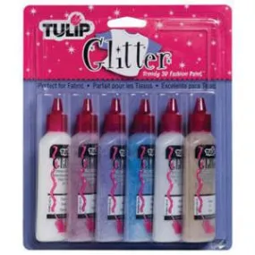 TULIP 3D Glitter Fashion Paint Set of 6