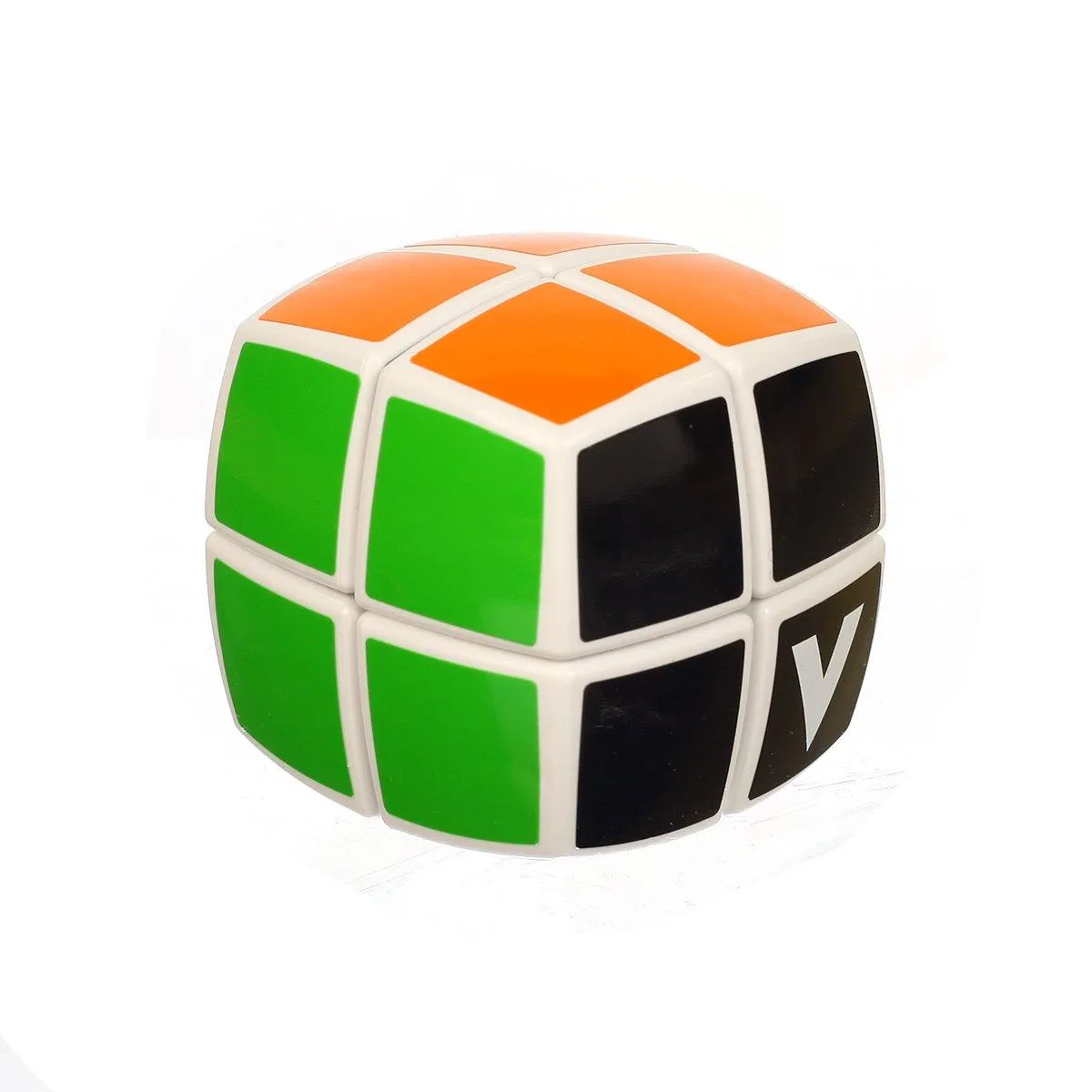 V-Cube Pillowed 2 Cube Toy, White/Multicolor