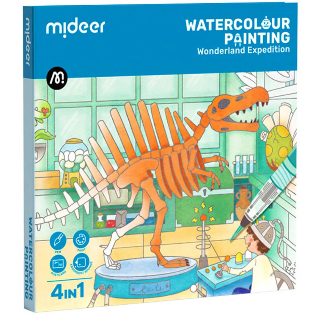 Watercolor Colour Painting Book - Wonderland Expedition