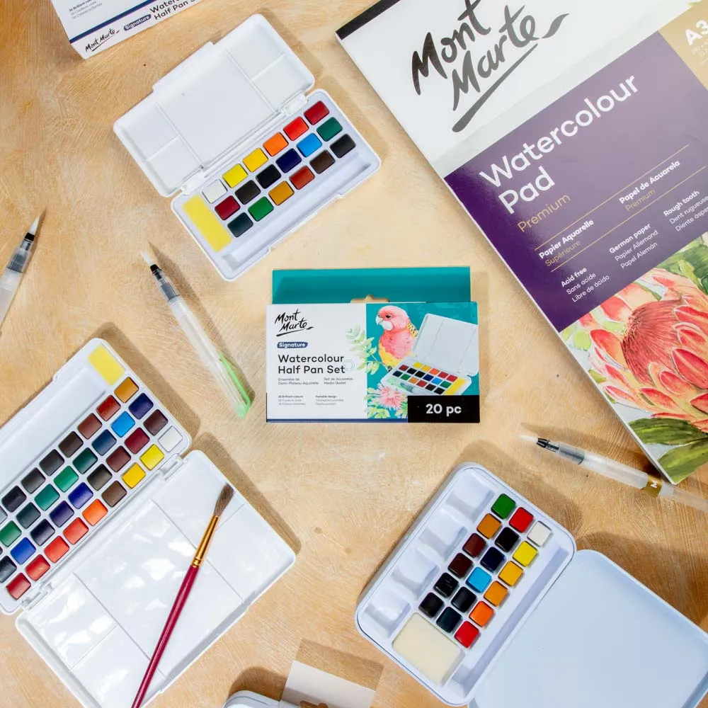 Watercolour Half Pan Set Signature 20pc