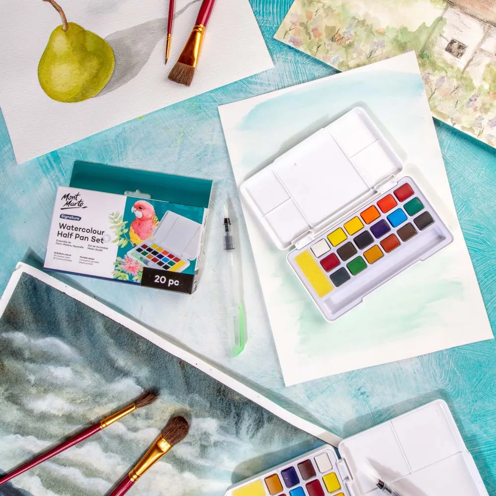 Watercolour Half Pan Set Signature 20pc