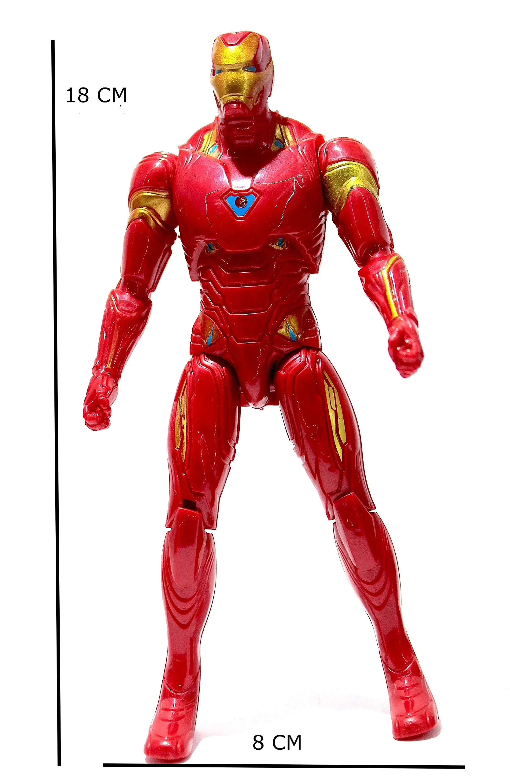 WOW Toys - Delivering Joys of Life|| Red Guy Super Hero Realistic Action Figure Toy, Pack of 1, Titan Series
